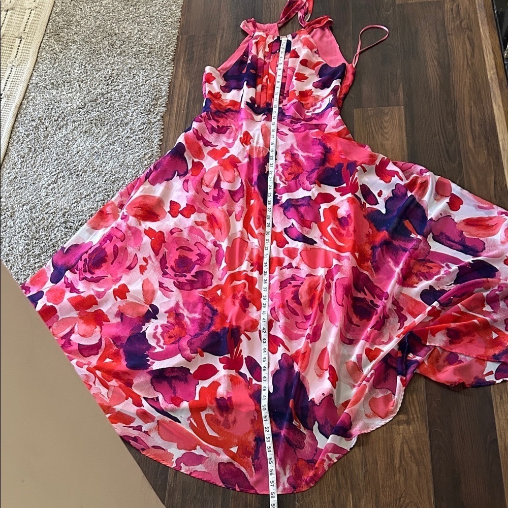 Eliza J Vibrant Pink and Purple Maxi Dress - Picture 13 of 16